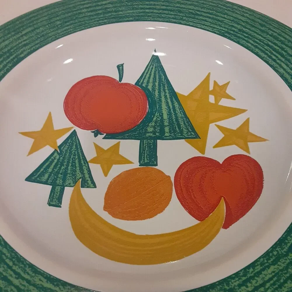 Vintage West Germany Hand Painted Serving Dish 11.75